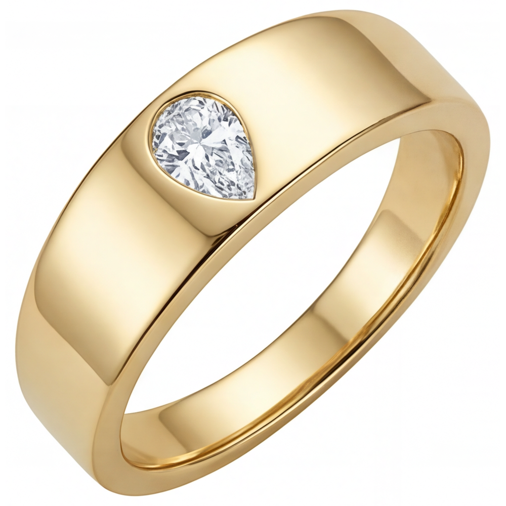 Sofisticato Diamante Fine Anello Monopietra 0,75 carati – vista principale
