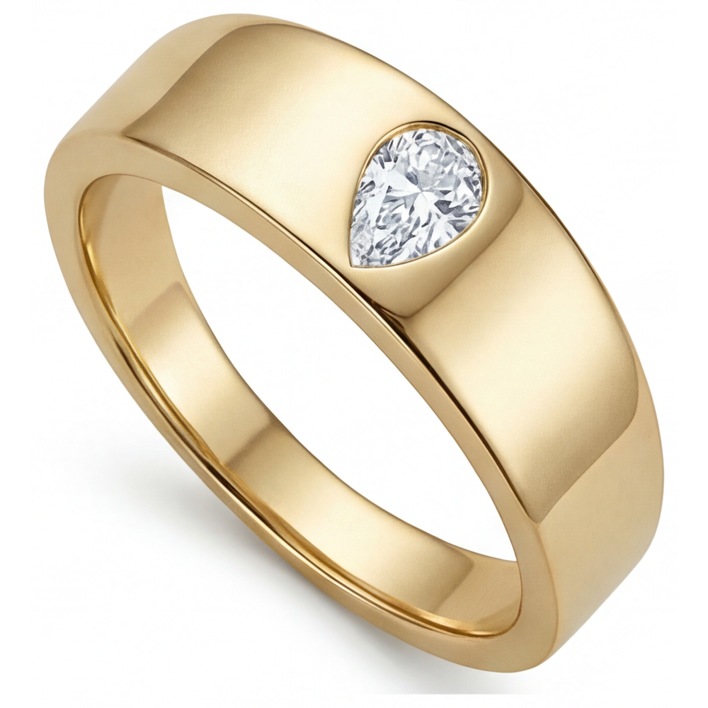 Diamante Fine Anello Monopietra – vista frontale