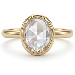 Taglio Rosa Antico Anello Monopietra – Diamante Fine 5,0 carati