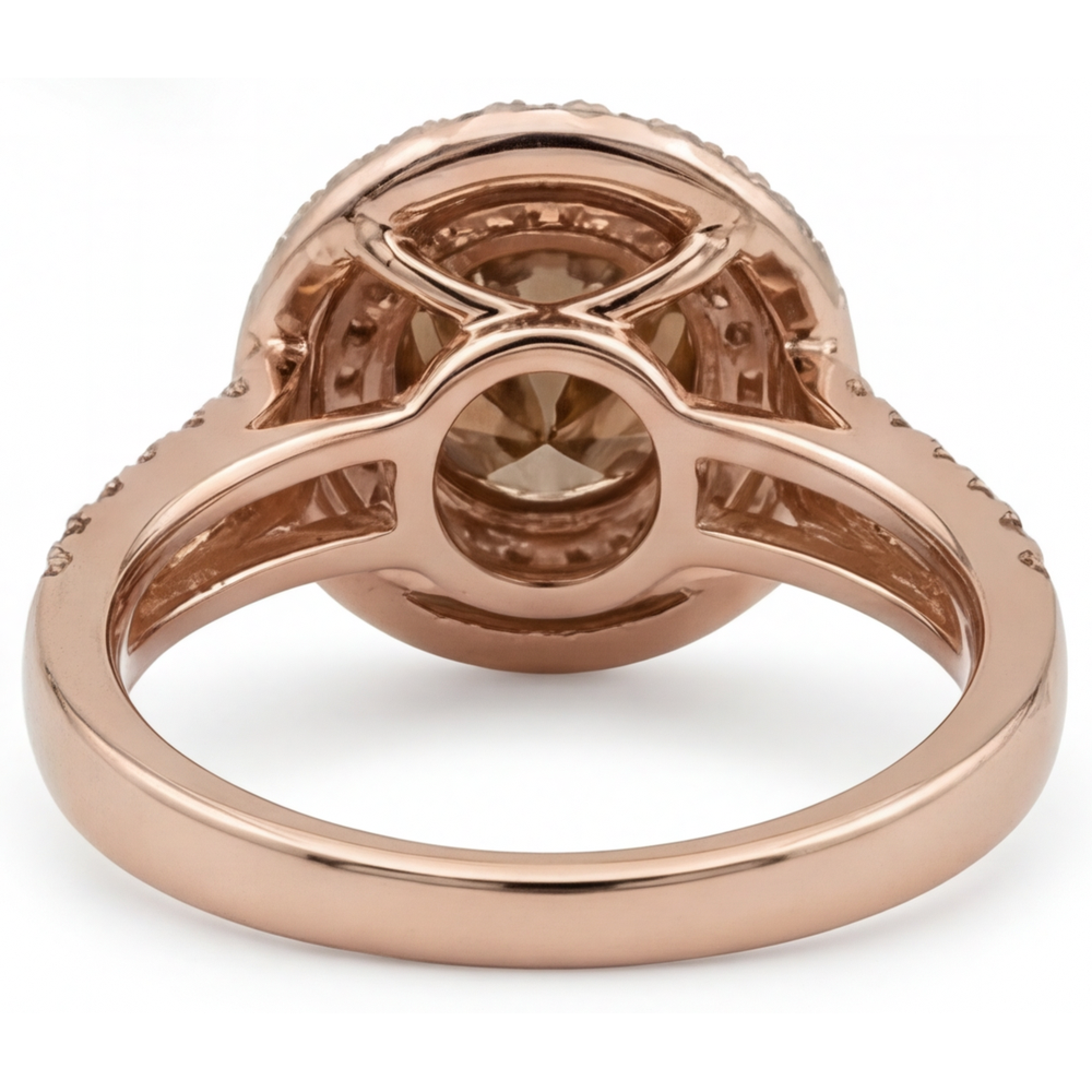 Diamante Fine Anello Nuziale – vista profilo