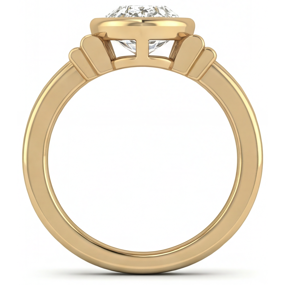 Diamante Fine Anello Trilogy – vista dall'alto