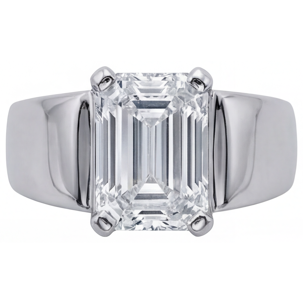 Diamante Fine Anello Uomo – vista laterale