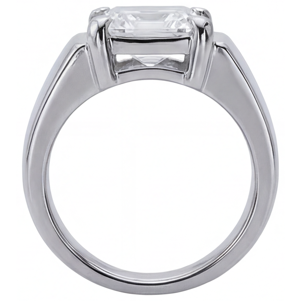 Premium Diamante Fine Anello Uomo 5 carati – vista profilo