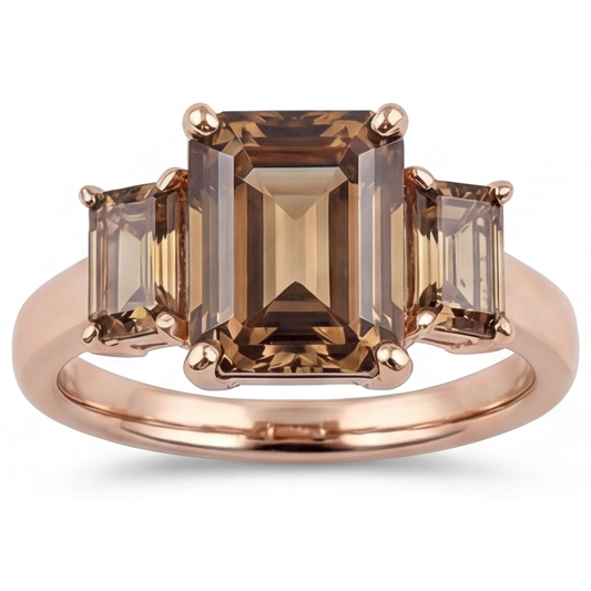 Diamante Fine Trilogia 3,50-carati Oro 14 Carati Rosa – vista principale