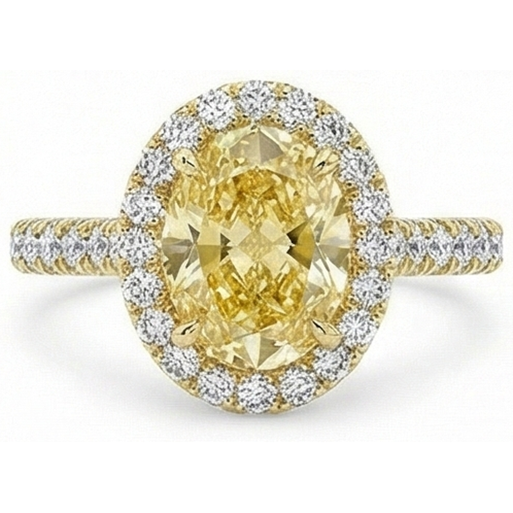Diamante Giallo Canarino Anello – vista principale