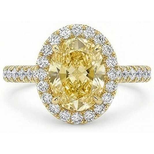 Diamante Giallo Canarino Anello – vista principale