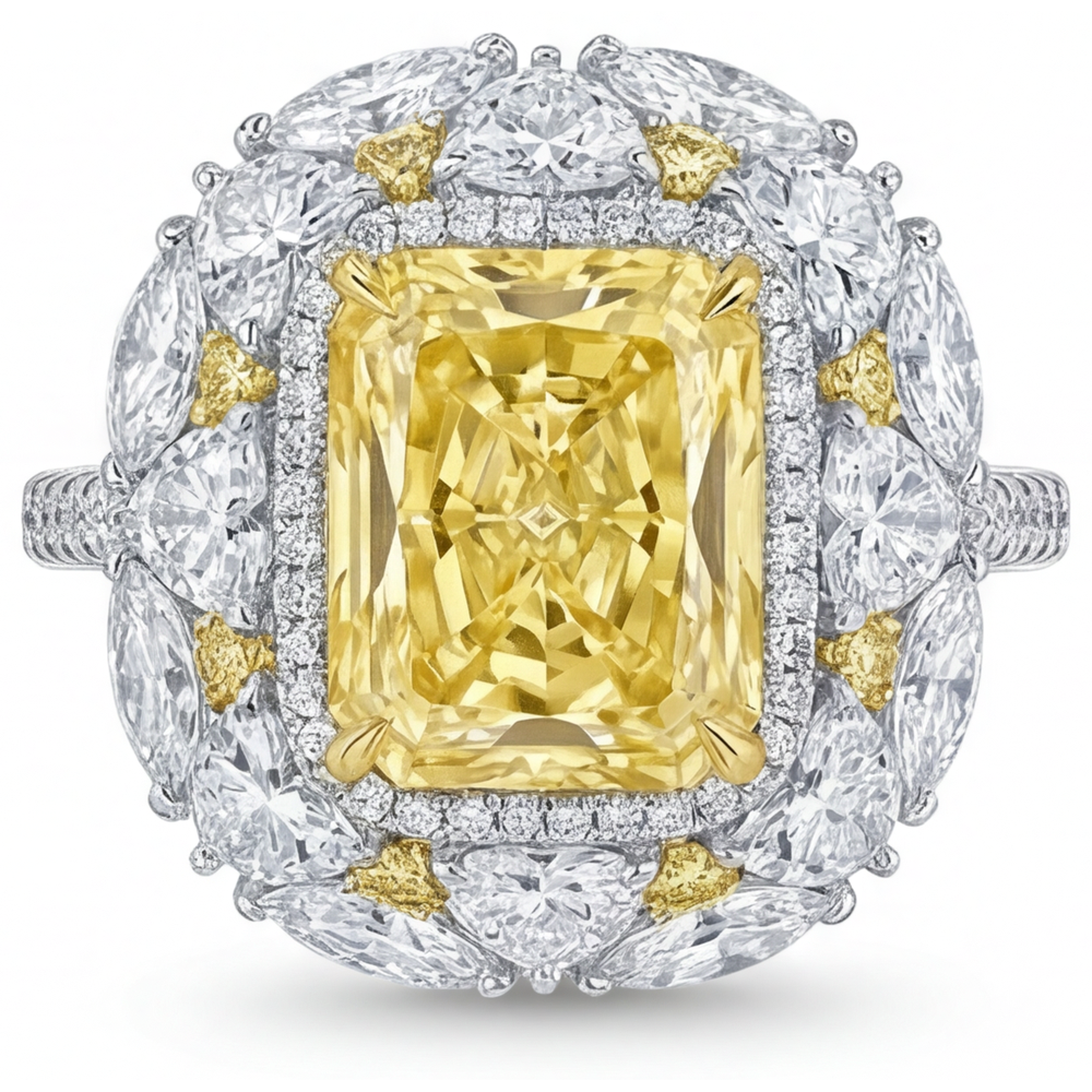 Diamante Giallo Canarino Anello – vista principale