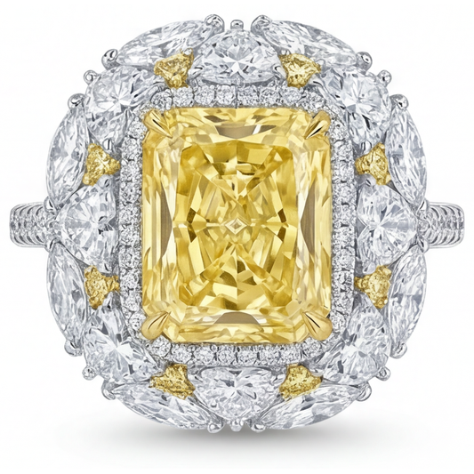Diamante Giallo Canarino Anello – vista principale