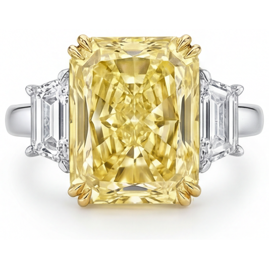 Diamante Giallo Canarino Anello Trilogy – vista principale