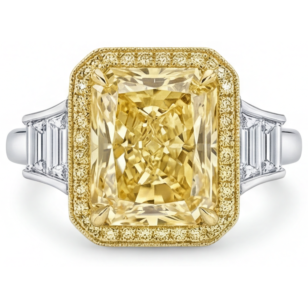 Squisito Diamante Giallo Fancy Anello 2 carati – vista principale
