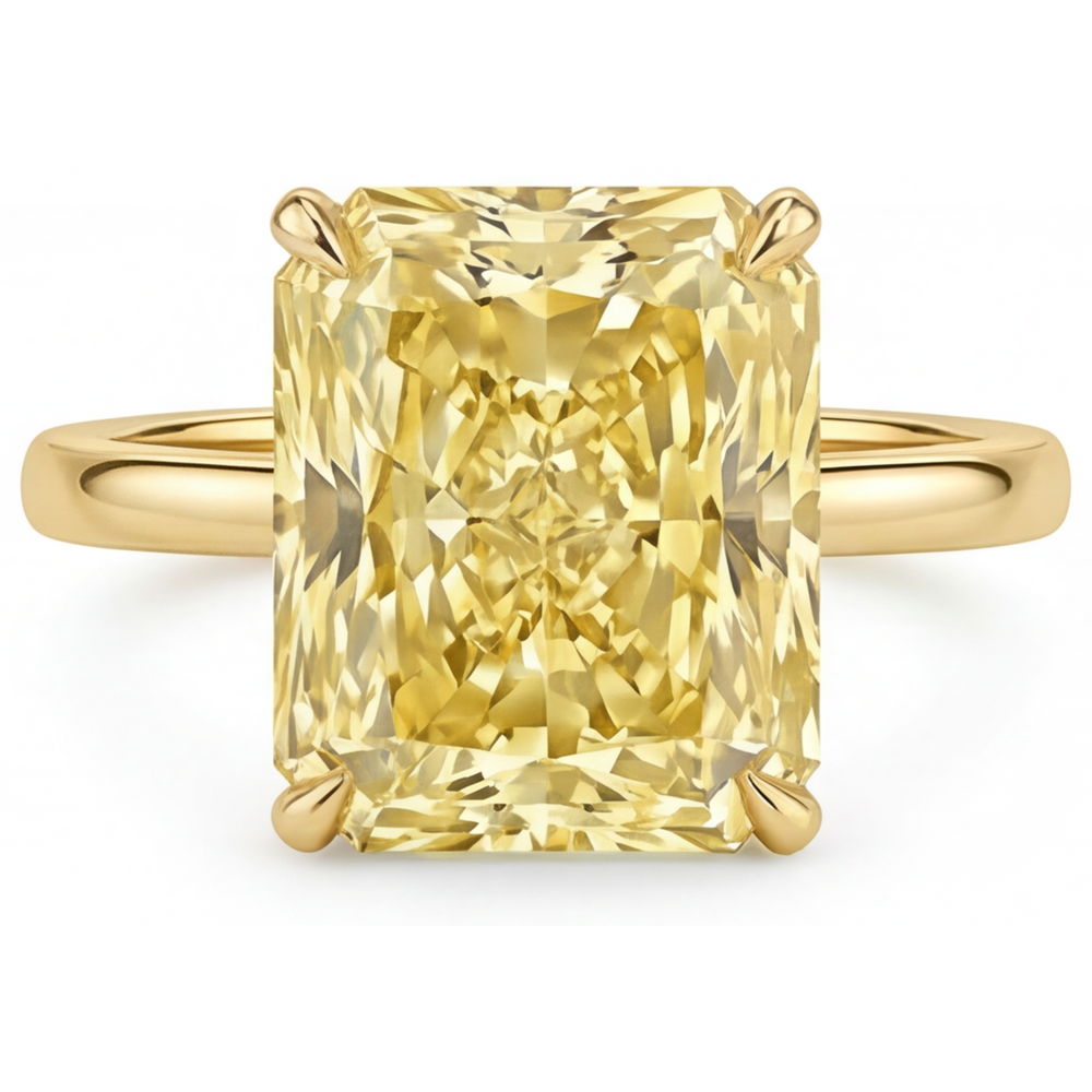 Senza tempo Diamante Giallo Fancy Anello Monopietra 2 carati – vista principale