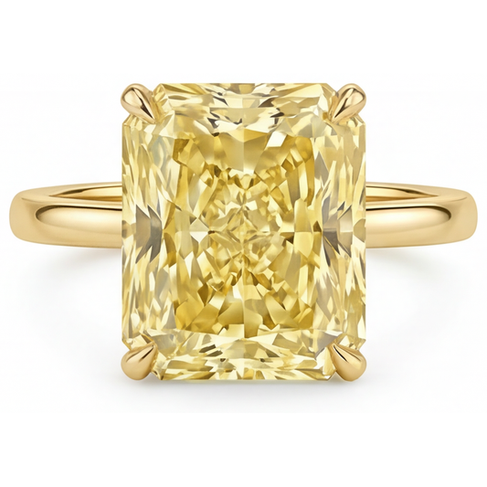 Senza tempo Diamante Giallo Fancy Anello Monopietra 2 carati – vista principale