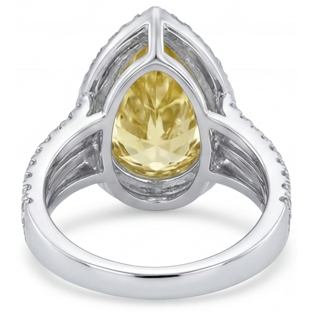 Brillante Anello Statement 4 carati – vista profilo