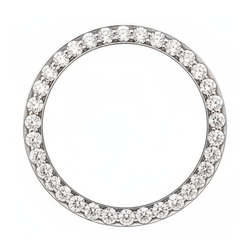Lunetta per Orologio con Diamanti 3 Carati 28 mm Compatibile con Rolex Datejust in Acciaio Inossidabile Pavé Rotondo Naturali Autentici