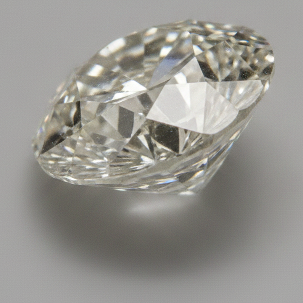 Diamante Naturale Sciolto Taglio Vecchia Miniera Rotondo H VS1 6 Carati estratto dalla terra