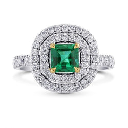 Smeraldo Colombiano Green Emerald Ring – GIA-Certificato 3,70