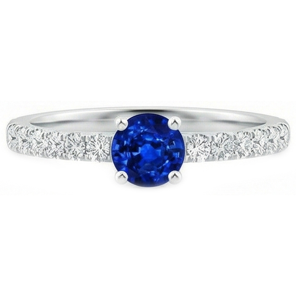 vero round diamante 3.10carati fede eternity angolo laterale
