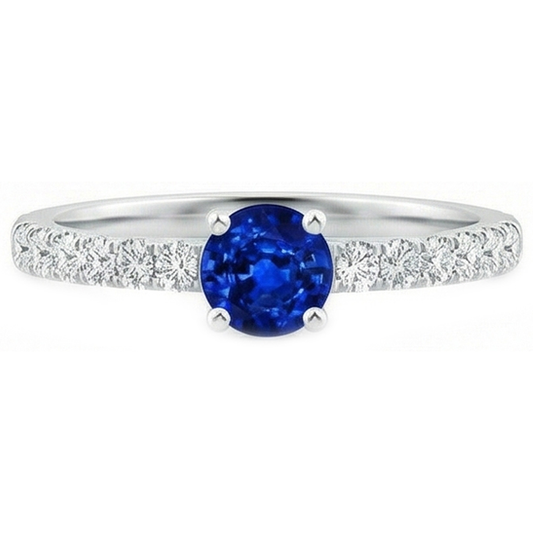 vero round diamante 3.10carati fede eternity angolo laterale