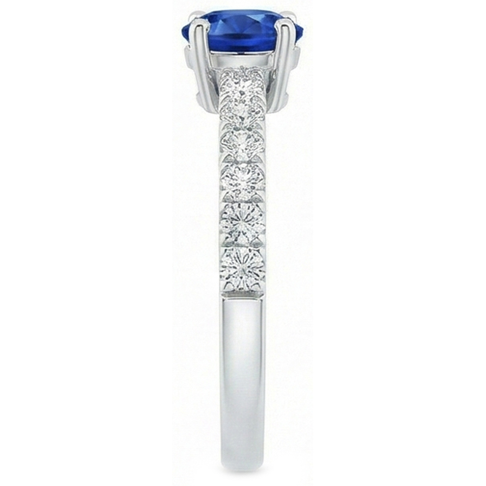 vero round diamante 3.10carati fede eternity vista dall'alto