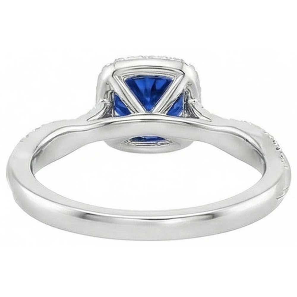 vero round diamante 3carati fede eternity vista di profilo