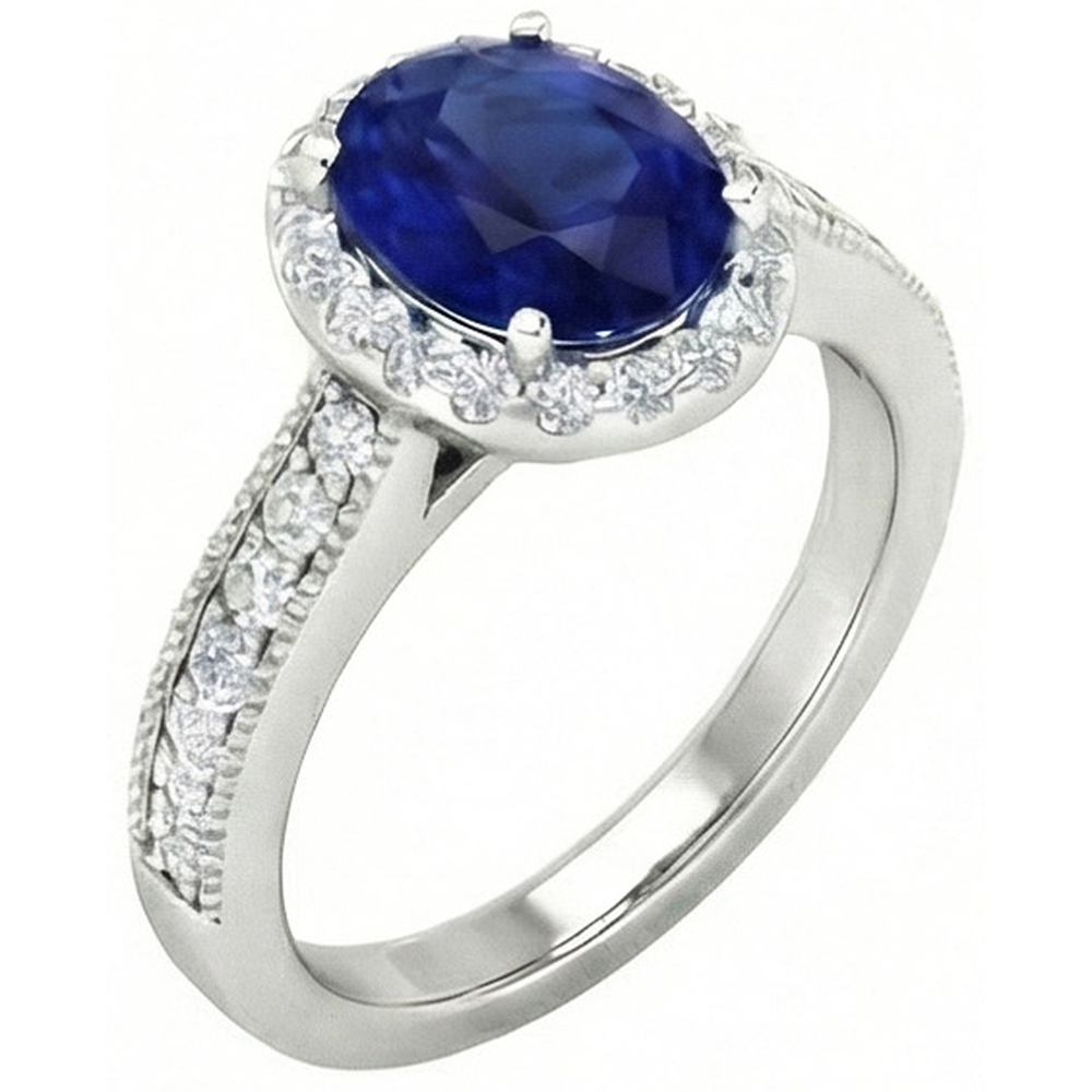 vero round diamante 4carati fede eternity angolo laterale