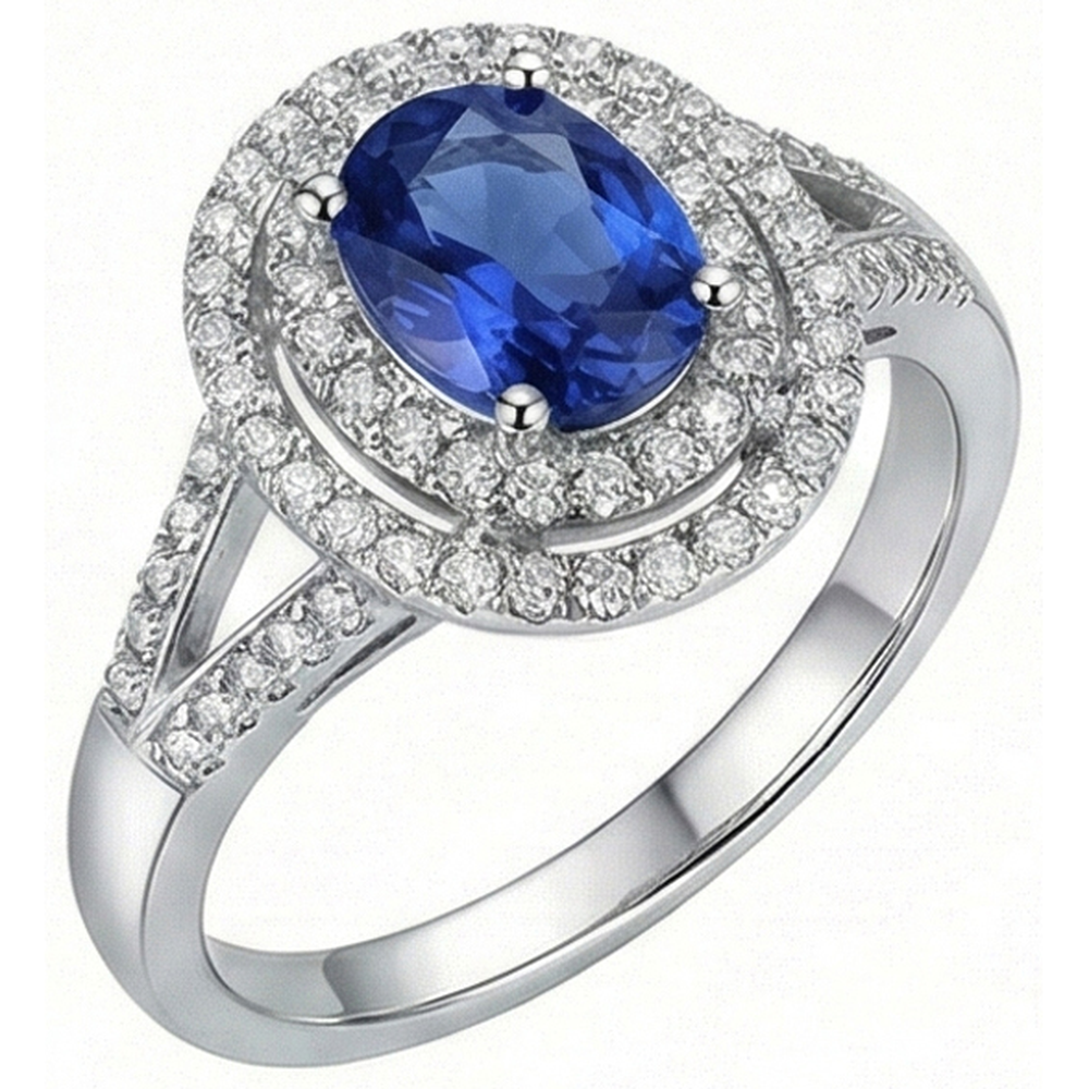 vero round diamante 2.45carati fede eternity vista frontale