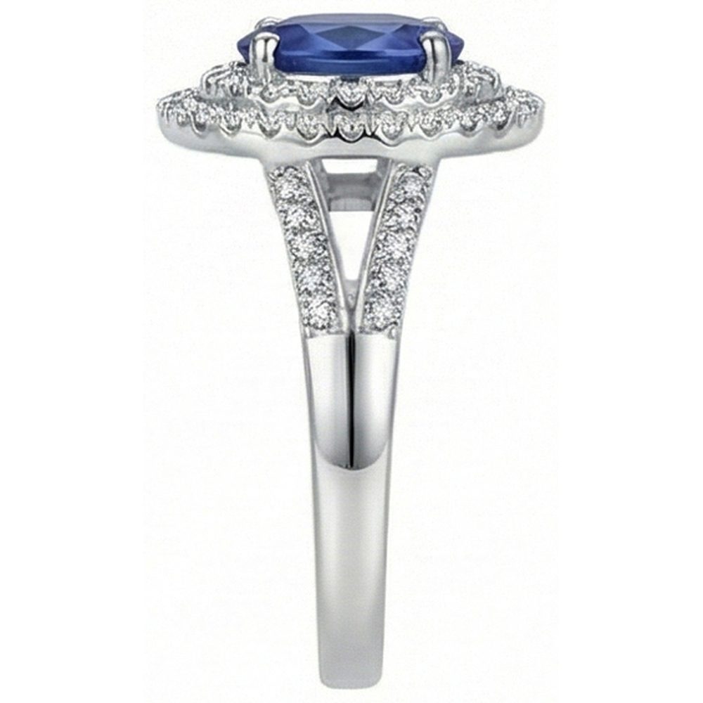 vero round diamante 2.45carati fede eternity vista dall'alto