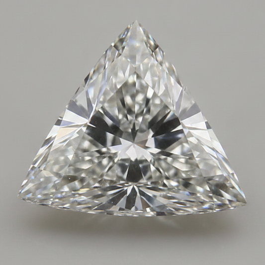 Diamante sciolto naturale estratto dalla terra, genuino, 2 carati, taglio triangolare Trilliant, colore F, purezza VS1