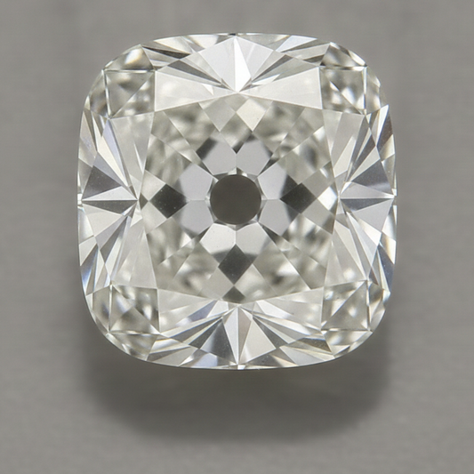 Diamante Autentico Sciolto Taglio Cuscino Old Mine Antico Genuino F VS1 8 Carati