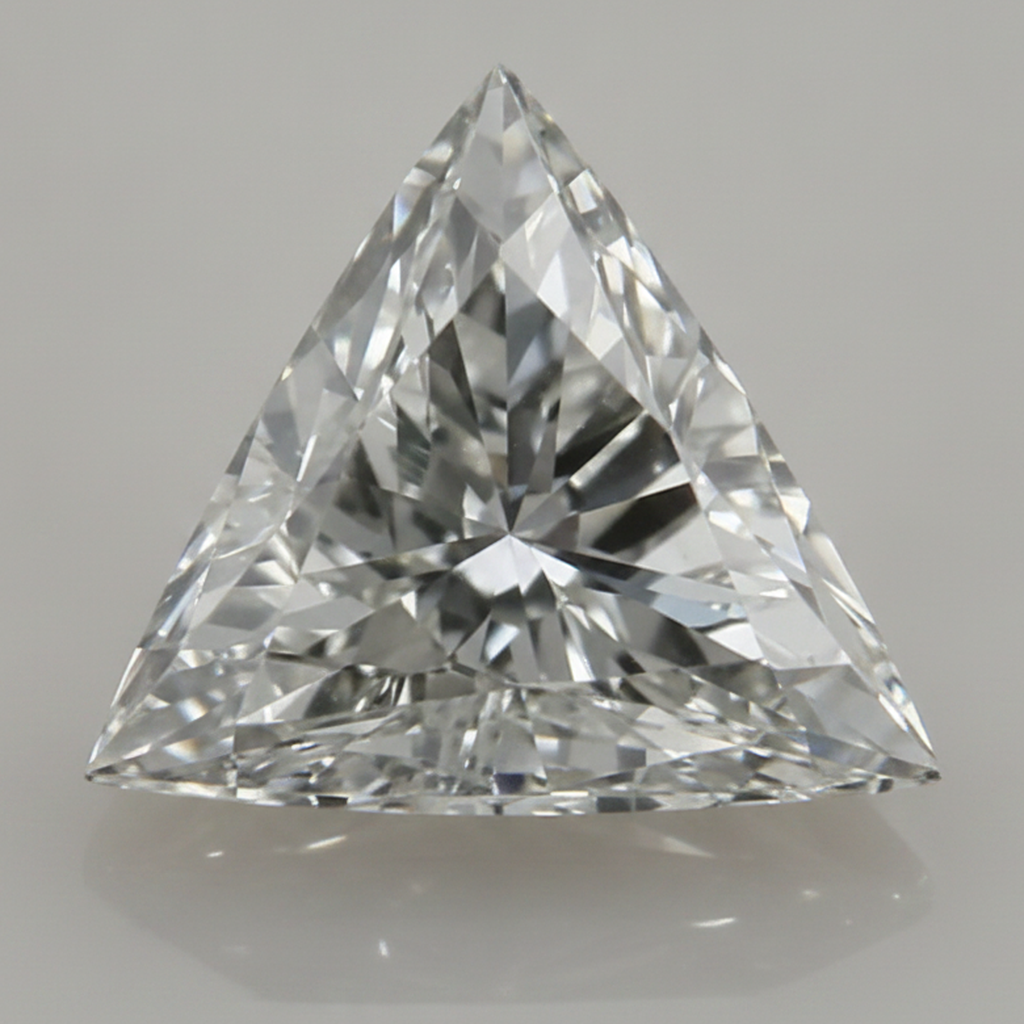 Diamante sciolto naturale estratto dalla terra taglio Trillion 4 carati F VS1 autentico