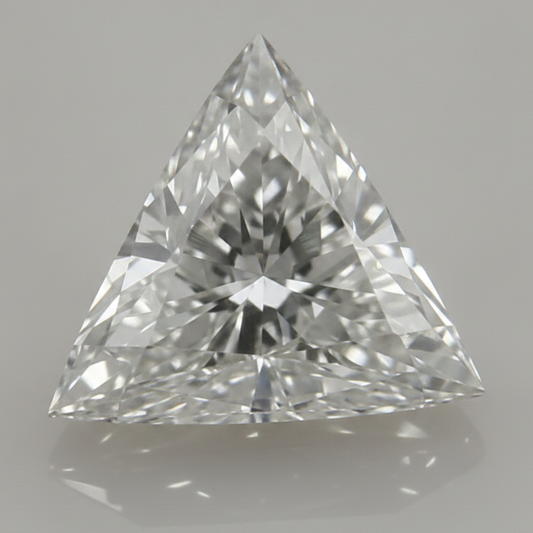 Diamante sciolto naturale estratto dalla terra taglio Trillion 4 carati F VS1 autentico