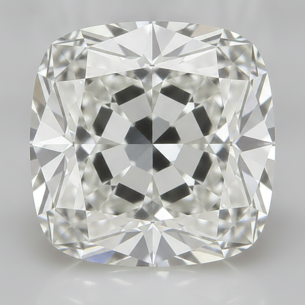 Diamante Naturale Sciolto Taglio Cuscino Old Mine Autentico 4 Carati H VS1