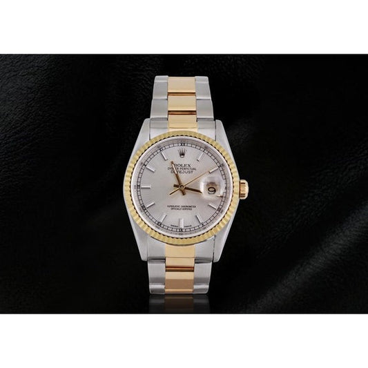 orologio Rolex oyster cinturino Datejust Rolex bicolore
