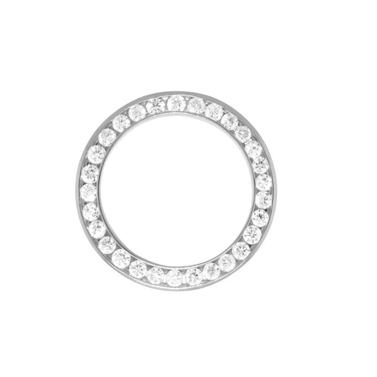 Diamante Fine Taglio Rotondo Segnatempo in Oro Bianco 18K – vista principale