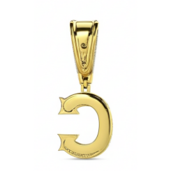 Brillante Anello Maschile 5 carati 10K Two Tone Gold – vista laterale