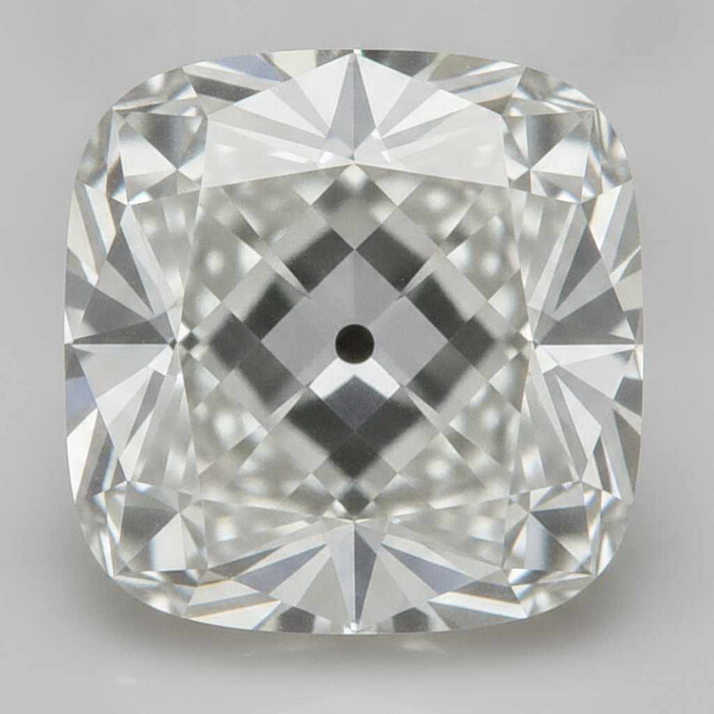 Diamante Sciolto G VS1 Genuino Vecchio Minatore Taglio Cuscino estratto dalla terra 9 Carati