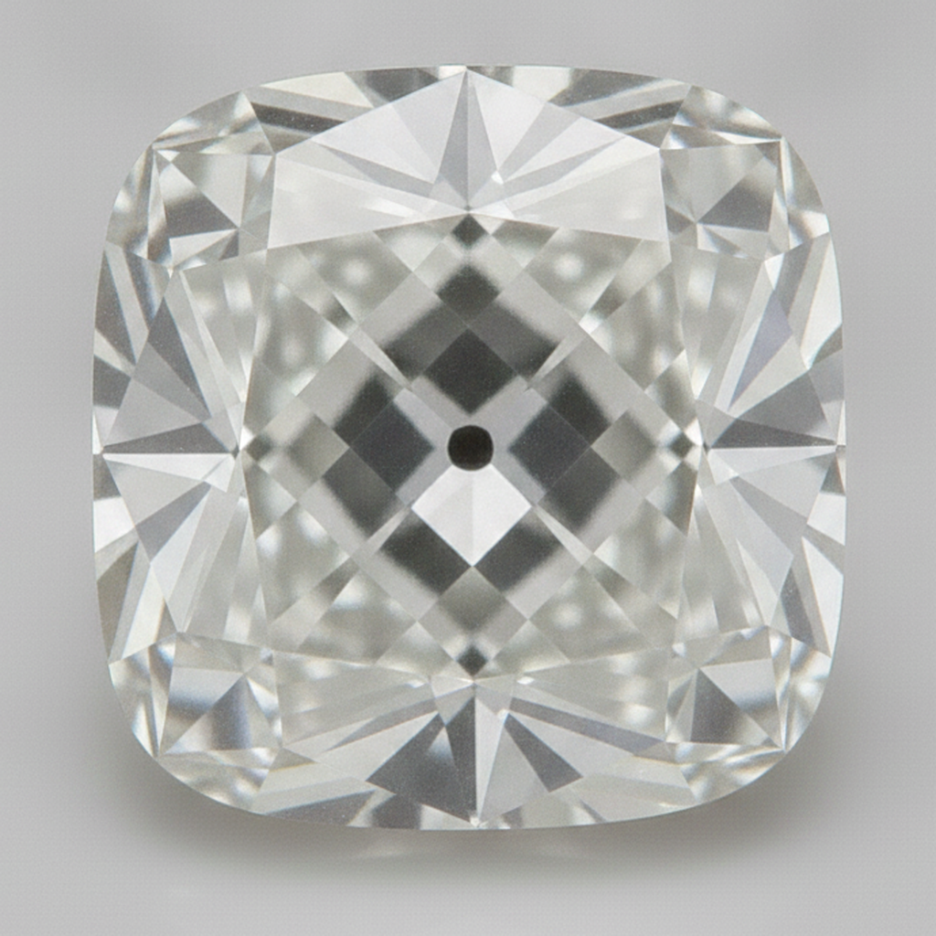 Diamante Sciolto G VS1 Genuino Vecchio Minatore Taglio Cuscino estratto dalla terra 9 Carati