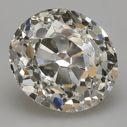 Diamante Sciolto Taglio Old Mine Rotondo Autentico 9 Carati Genuino F VS1