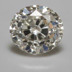 Diamante Sciolto Vecchio Minatore Taglio Rotondo Autentico G VS1 7 Carati Genuino