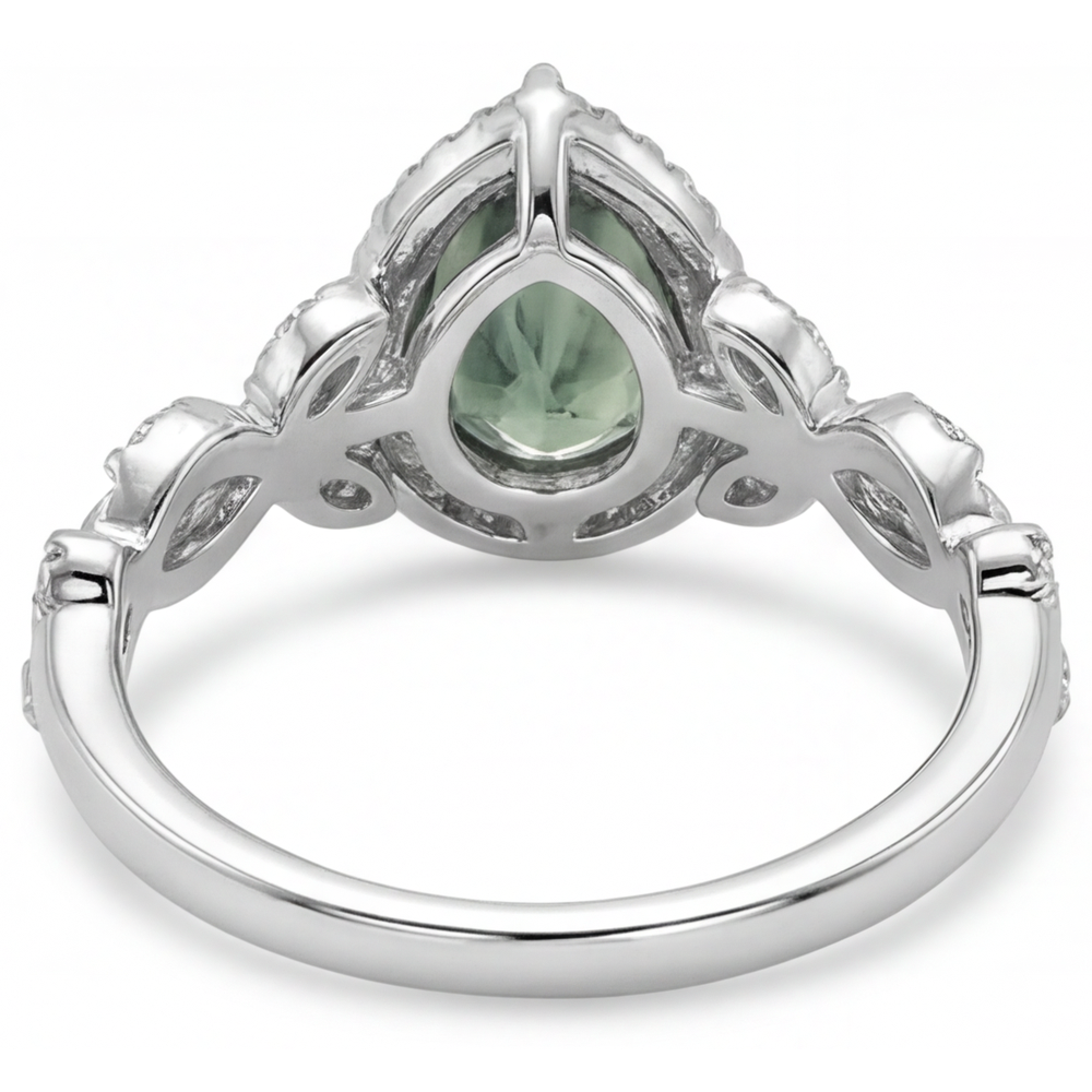 Moss Agate Anello con Pietra Preziosa – vista dall'alto