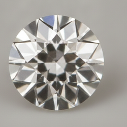 Diamante Naturale F VS1 1,5 Carati Rotondo estratto dalla terra Sciolto Vecchio Taglio Europeo Naturale