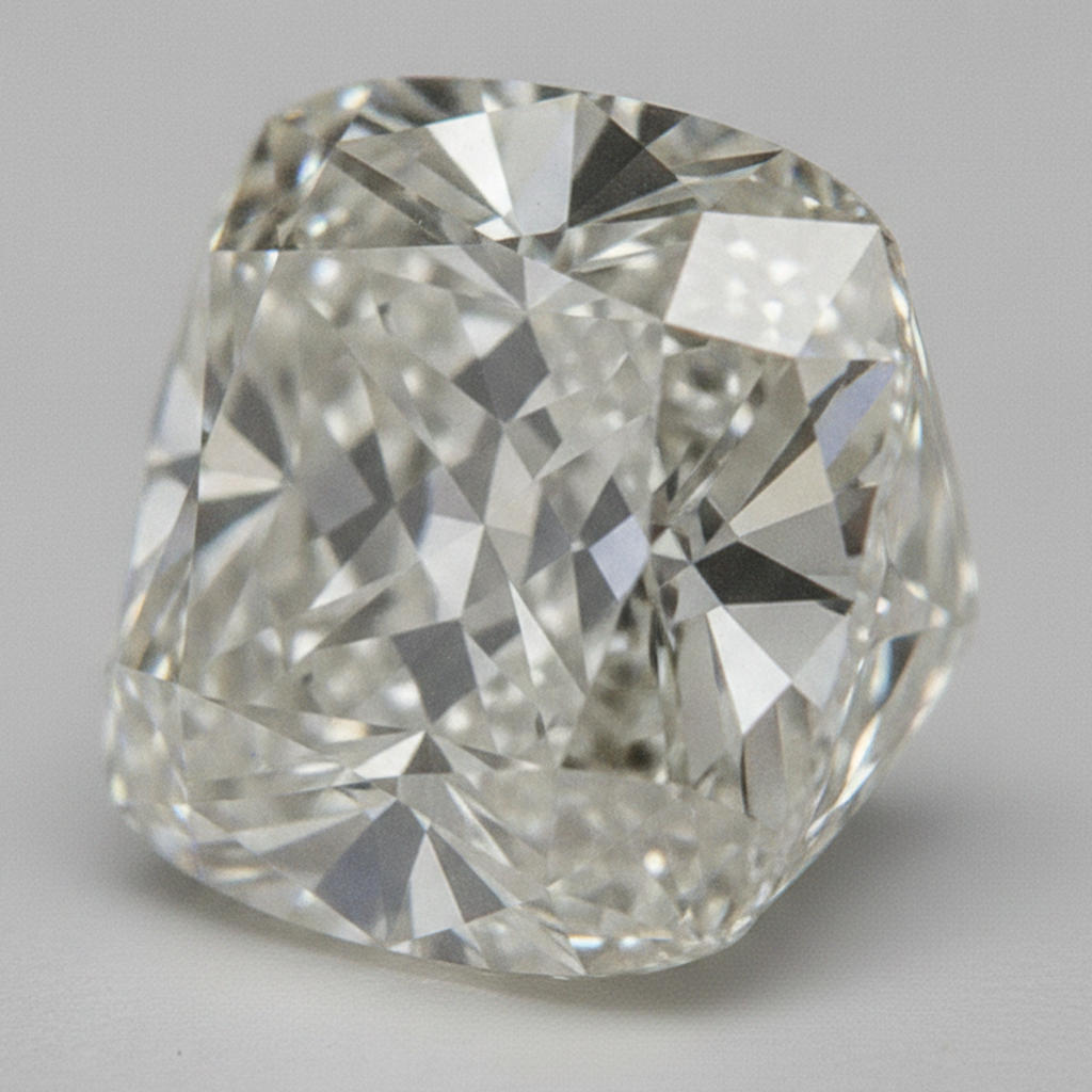 Diamante Naturale Sciolto Vecchio Minatore Taglio Cuscino 6 Carati F VS1