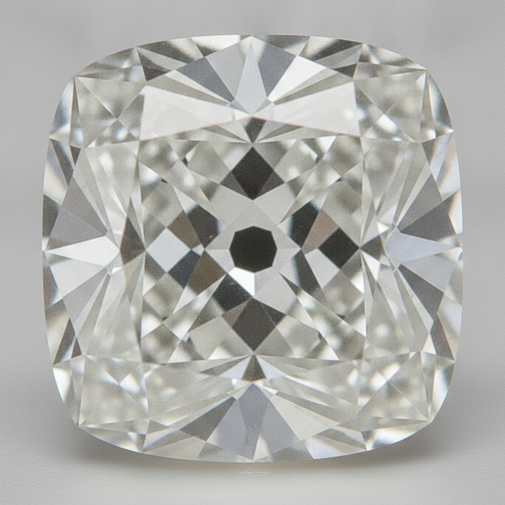 Diamante Naturale Sciolto Vecchio Minatore Taglio Cuscino 6 Carati F VS1