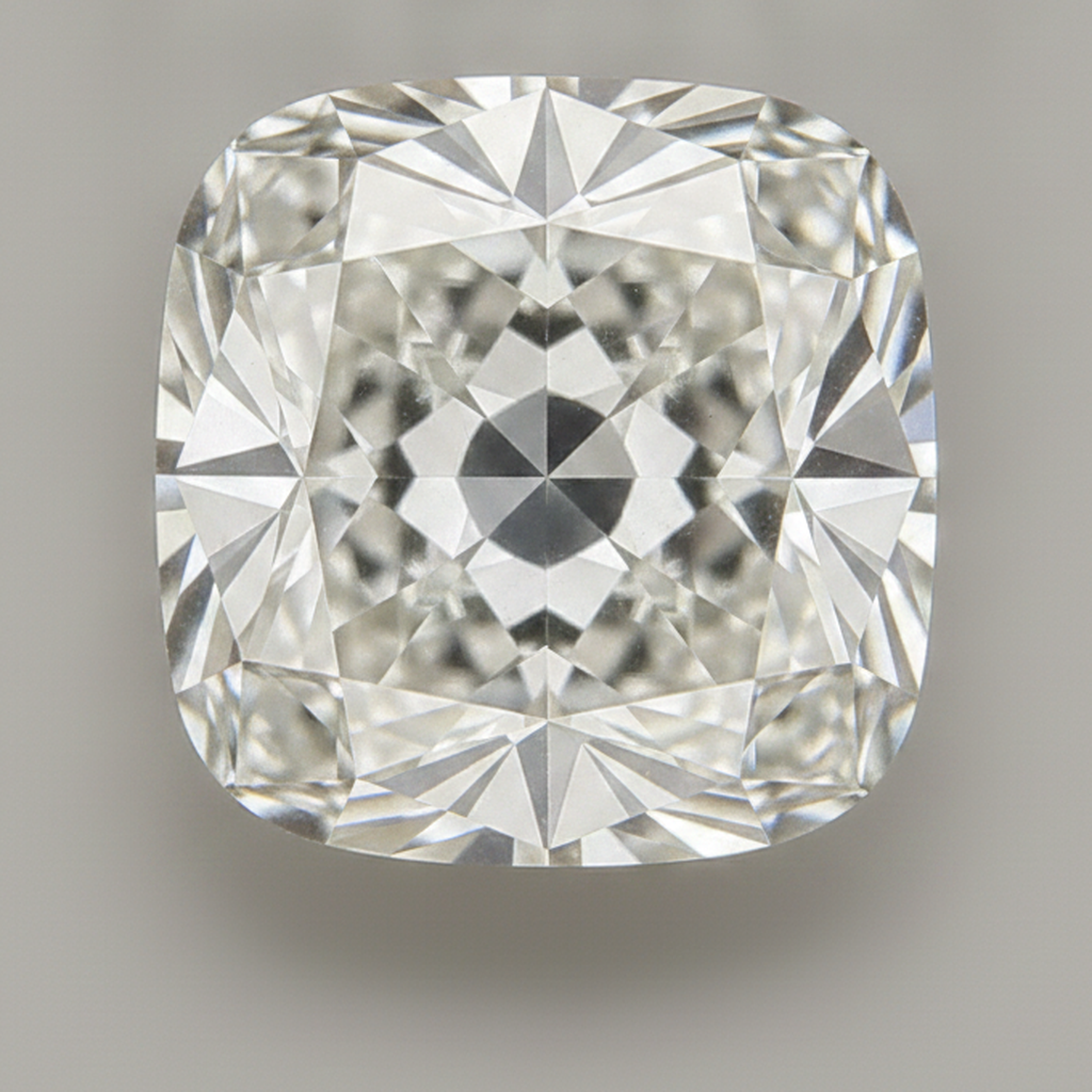 Diamante Sciolto Taglio Cuscino Vecchio Minatore G VS1 7 Carati Genuino Naturale