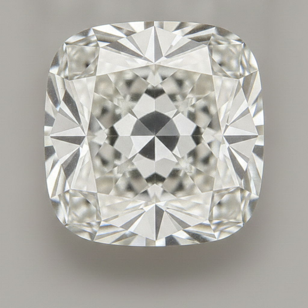 Diamante Sciolto Taglio Cuscino Vecchio Minatore G VS1 7 Carati Genuino Naturale