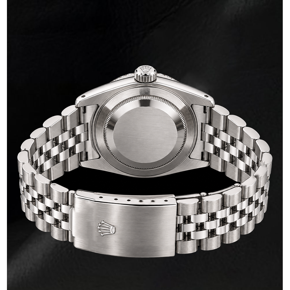 Orologio Rolex 1601 Datejust 36 mm in Acciaio Inossidabile con Quadrante con Diamanti Blu