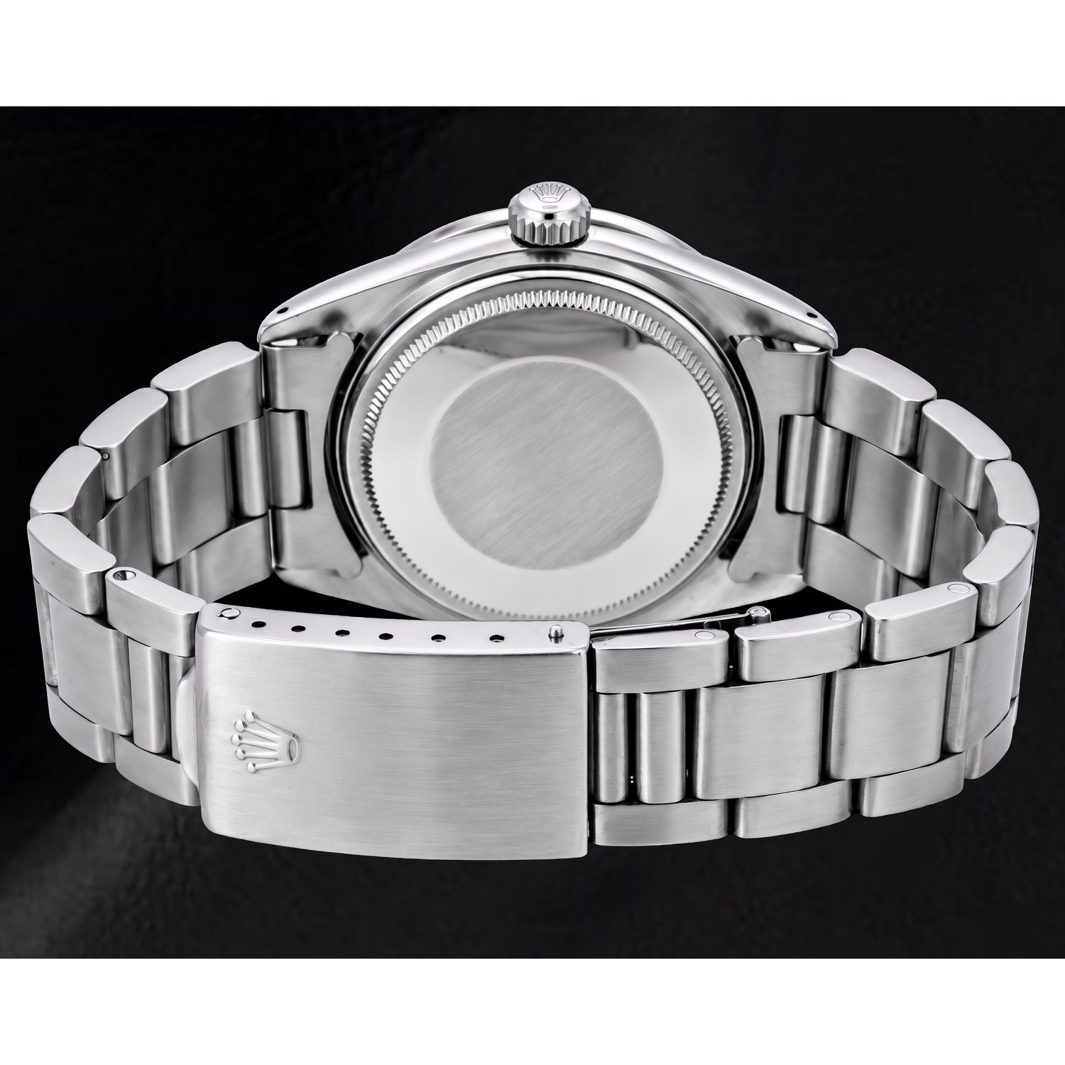 Orologio Rolex Date 14203 34mm in Acciaio Inossidabile con Quadrante Blu con Indici a Bastone