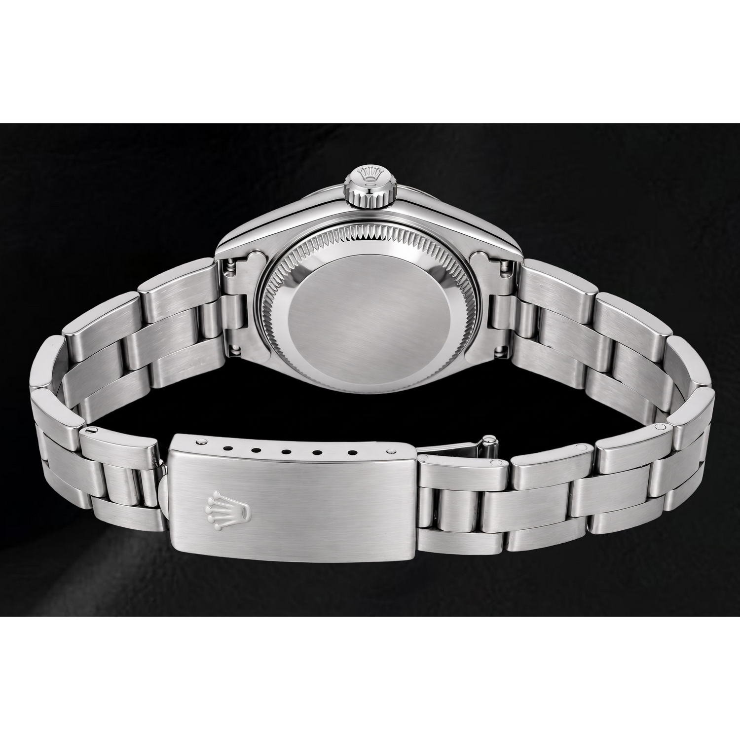 Orologio Rolex Date 69160 da 26 mm in Acciaio Inossidabile con Quadrante Bianco con Numeri Romani