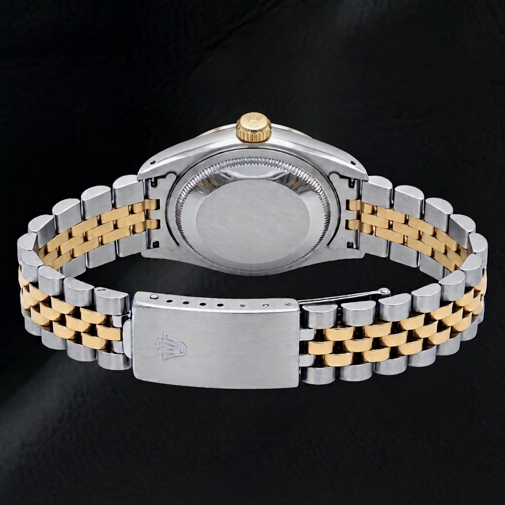 Orologio Rolex Datejust 26mm 69173 Quadrante blu con numeri romani Bicolore Bracciale Jubilee