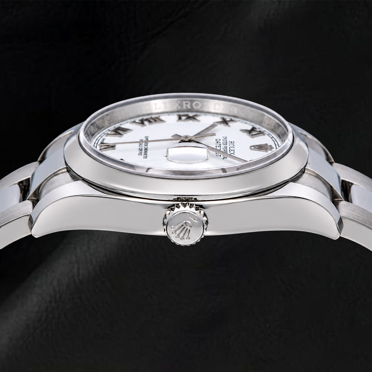 Orologio Rolex Datejust 36 mm 116200 Quadrante Bianco con Numeri Romani Lunetta Liscia